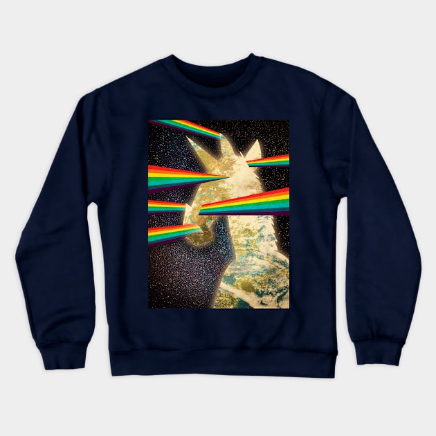 See Hear Smell Taste Rainbows Crewneck Sweatshirt by Thatssounicorny